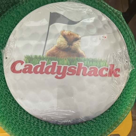 CADDYSHACK GOLF BALL SHAPED SIGN - Picture 1 of 3